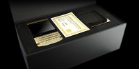 BRAND NEW BLACKBERRY PORSCHE P9981 GOLD DESIGN (24 CARAT GOLD)