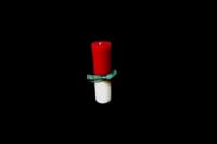 Cylinder Red White Ribbon – Candles -Relax