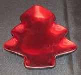 Red Tree Plate – Candles -Relax