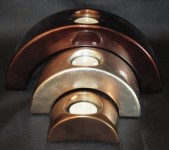 Semi Circle Holder 3pcs – Candles -Relax