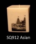 Square  Asian – Candles -Relax