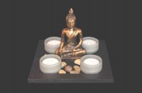 Square Tlight Holder Buddha – Candles -Relax
