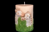 African Round Pillar – Candles -Relax