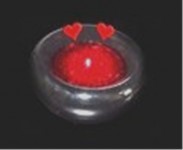 Small Black Floating Hearts – Candles -Relax