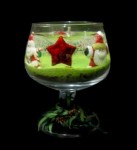 Santa Star on Green – Candles -Relax