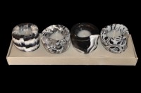 Pack Black Zebra Barrel Candles 4pcs – Candles -Relax