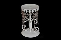 Candle Holder White Beads – Candles -Relax