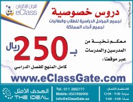 دروس خصوصية لجميع المراحل الدراسية عبر الانترنت