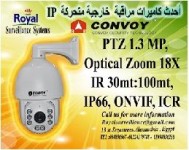 كاميرات مراقبة خارجية IP  ماركة CONVOY متحركة بزووم 18 x