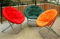 كرسى بلاج دائرى اللون  ازرق